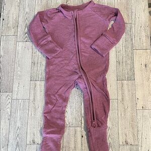 Little Sleepies Mulberry Ribbed Zippy